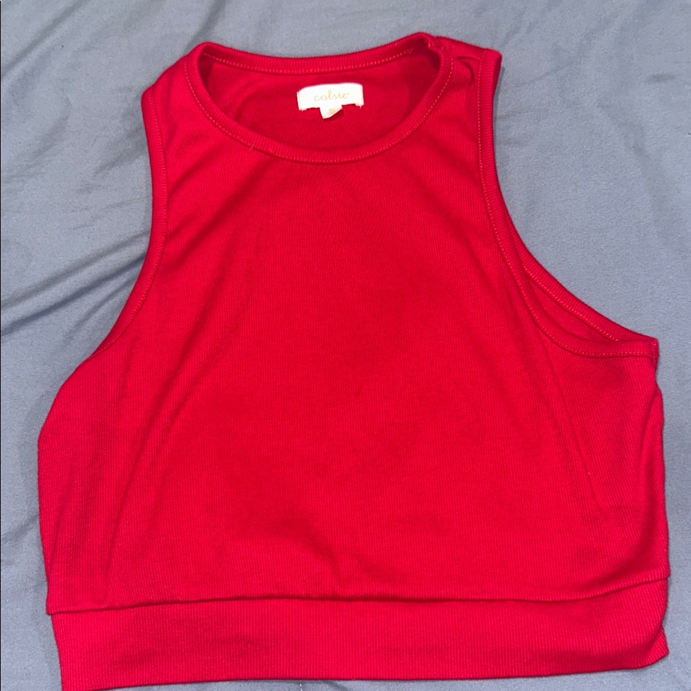 Colsie Bright Red Tank Top